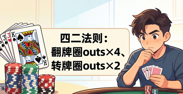 德州扑克outs速算教学：快速计算补牌数和赔率