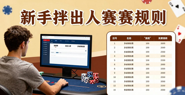 qq德州扑克新手教程 从规则技巧到比赛玩法