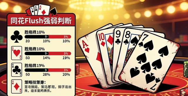 德州扑克同花Flush怎么打？掌握同花强弱判断与听牌概率
