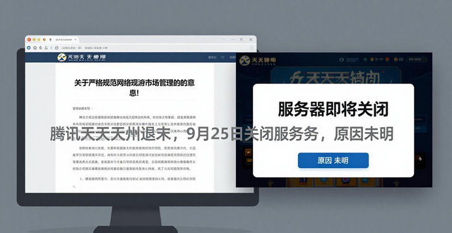 腾讯天天德州退市，9月25日关闭服务器，原因未明