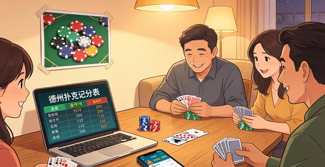 德州扑克记分表使用指南 防止朋友间算错账的实用记分方法