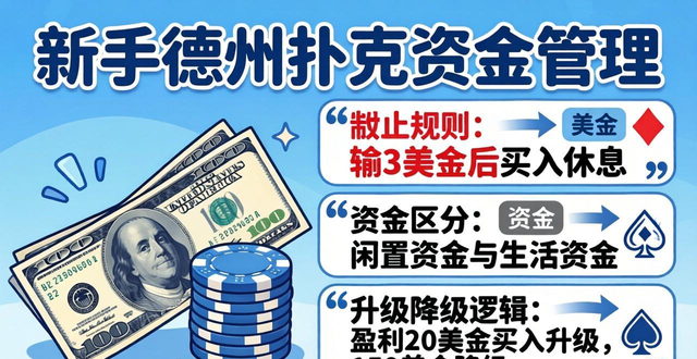 200美金德州扑克启动资金怎么玩？新手选对级别不破产