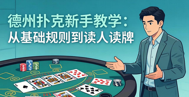 德州扑克新手教学：从基础规则到读人读牌，提高胜率技巧全攻略