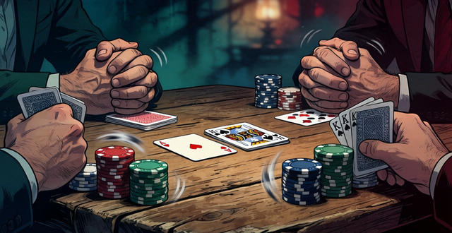 画德州扑克 怎么画出牌桌下的心理战