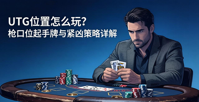 德州扑克UTG位置怎么玩?枪口位起手牌与紧凶策略详解 德州扑克UTG位置怎么玩?枪口位起手牌与紧凶策略详解