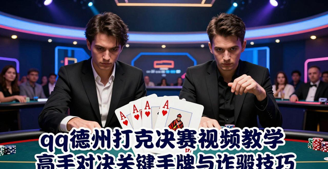 qq德州扑克决赛视频教学 高手对决关键手牌与诈唬技巧