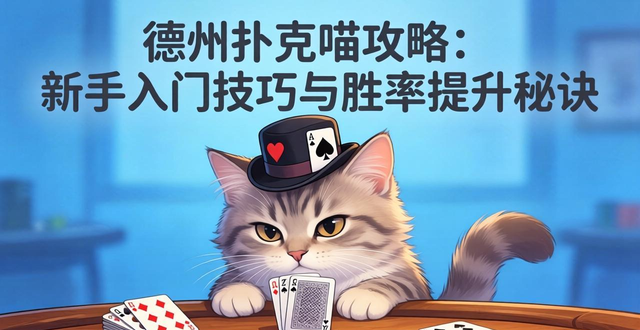 德州扑克喵攻略：新手入门技巧与胜率提升秘诀