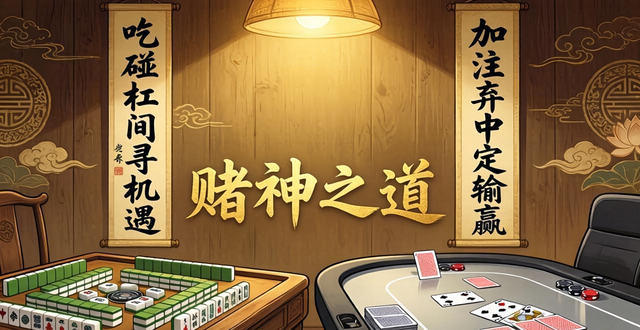 麻将与德州扑克对联赏析 吃碰杠间寻机遇 底牌公共决输赢