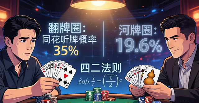 德州扑克概率速算：学会四二法则和赔率公式