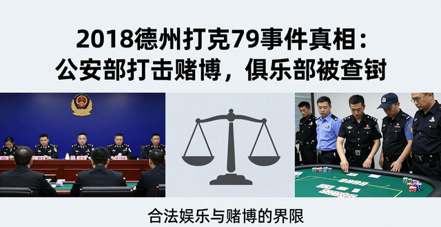 2018德州扑克79事件真相：公安部打击赌博，俱乐部被查封