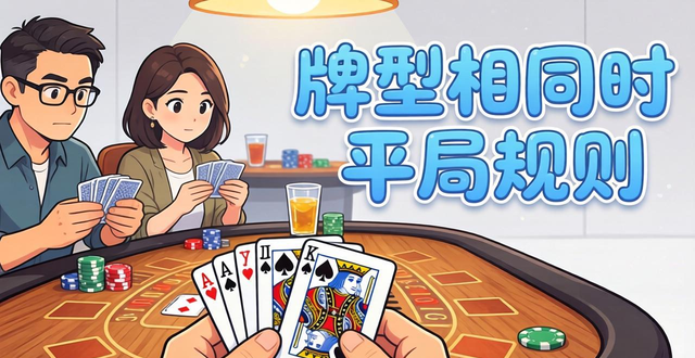 QQ德州扑克平局规则详解：牌型相同时怎么算？谁赢？奖金怎么分？