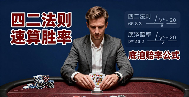 德州扑克输赢计算：用四二法则速算胜率，底池赔率公式助你稳赢