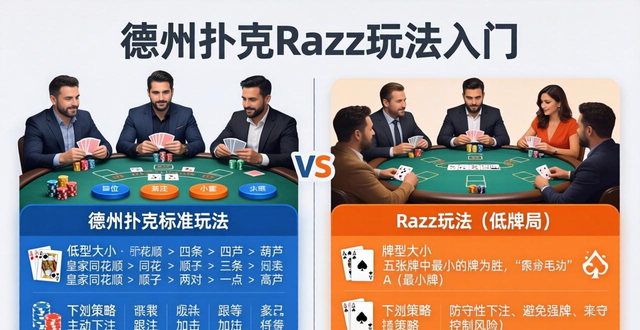 德州扑克Razz玩法入门：颠覆越大越好的低牌游戏规则详解