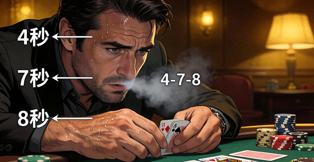 德州扑克呼吸技巧：紧张时用4-7-8呼吸法，稳住心态做出理性决策