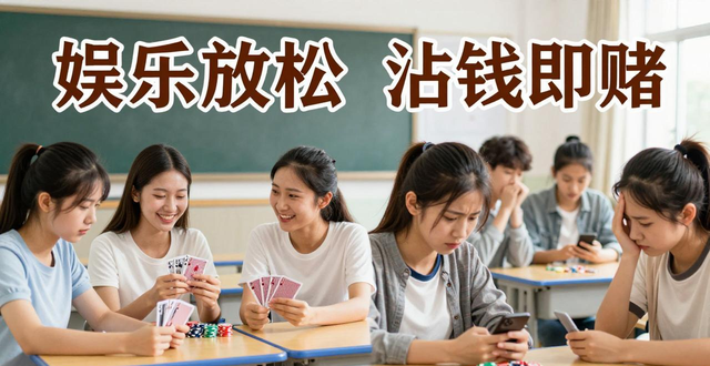班级玩德州扑克算赌博吗？班主任提醒：沾钱就是赌，小赌也上瘾