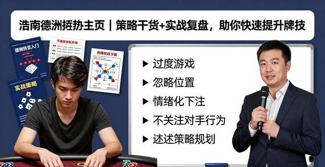 浩南德州扑克主页｜策略干货+实战复盘，助你快速提升牌技