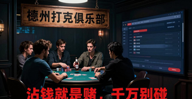 诸城德州扑克算赌博吗？千万别碰，沾钱就是赌