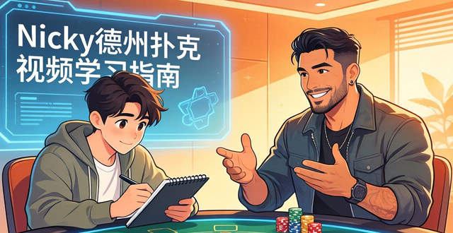 Nicky德州扑克视频评测：干货多但有门槛，新手高手怎么学
