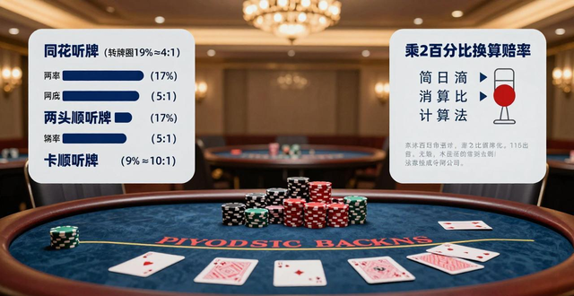德州扑克听牌赔率速查 翻牌转牌胜率倍数表计算法