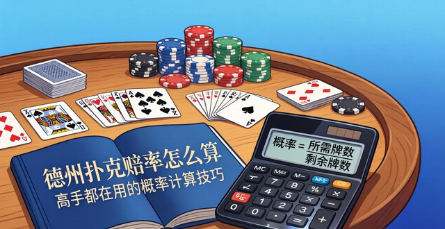 德州扑克赔率怎么算 高手都在用的概率计算技巧