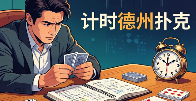计时德州扑克怎么玩？规则策略与时间管理技巧