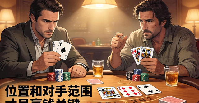 德州扑克别再只看手牌大小了 位置和对手范围才是赢钱关键