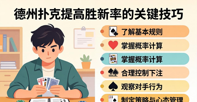 德州扑克新手入门指南 从零到进阶解答核心问题