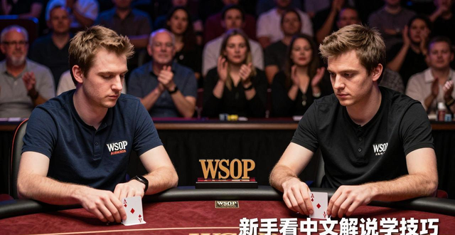 德州扑克节目推荐：新手看中文解说学技巧，进阶必看WSOP顶级对决