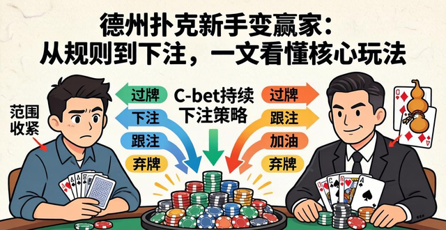 德州扑克新手变赢家：从规则到下注，一文看懂核心玩法