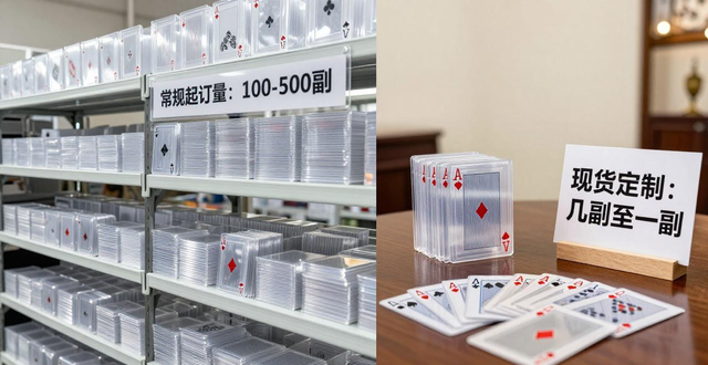 德州扑克透明扑克定制价格 材质起订量怎么选