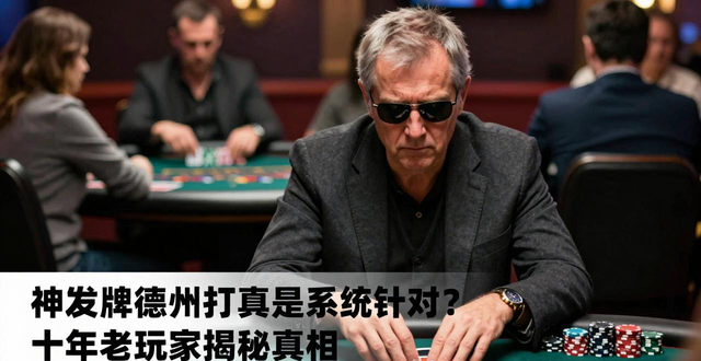 神发牌德州扑克真是系统针对？十年老玩家揭秘真相