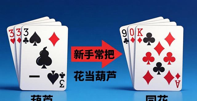 德州扑克花和葫芦谁大？一张表看懂牌力排名，别再把同花当大牌
