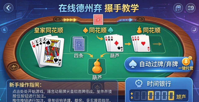 新手必看！在线德州扑克图片怎么看？牌型图解+下注按钮详解
