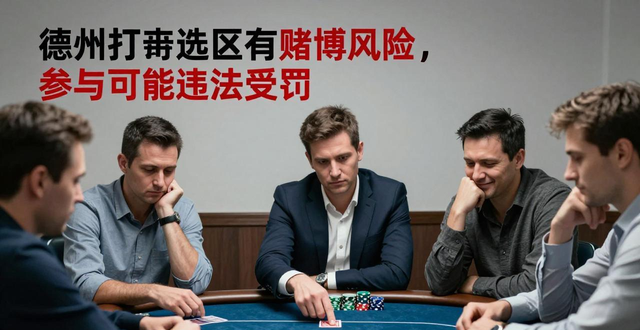 德州扑克选区有赌博风险，参与可能违法受罚