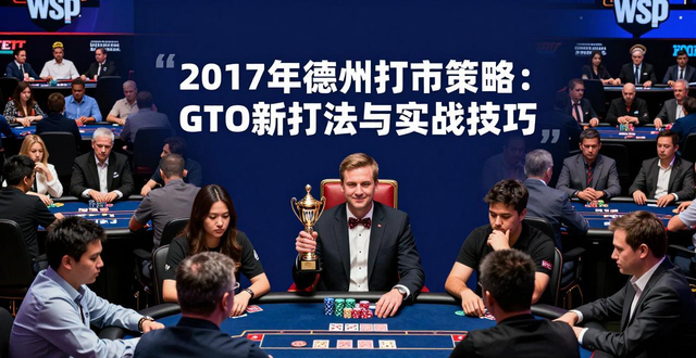 2017年德州扑克策略：GTO新打法与实战技巧