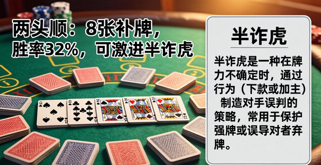 德州顺子大小对比 听顺子赔率计算