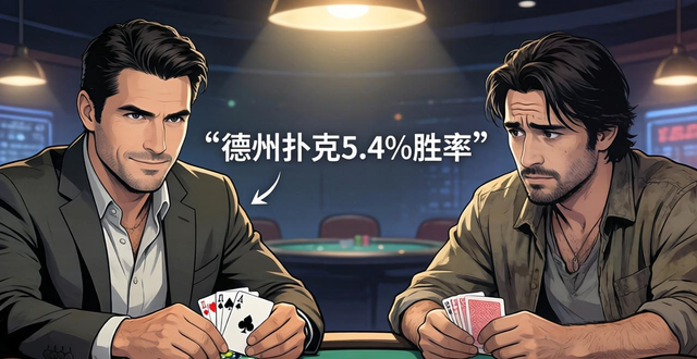 德州扑克5.4%胜率这样算，听牌跟注不再凭感觉