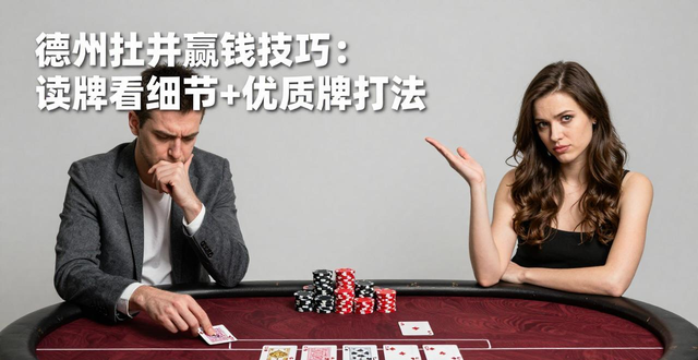 德州扑克赢钱技巧：读牌看细节+优质牌打法