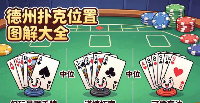 德州扑克位置图解大全：一图看懂各位置名称与优劣势