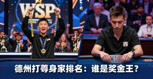 德州扑克身家排名：谁是奖金王？职业牌手收入大揭秘