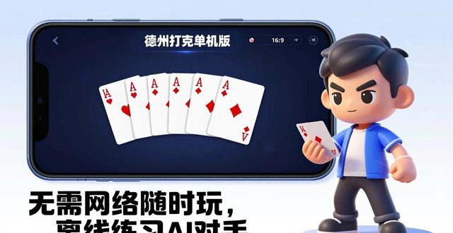 德州扑克单机版安卓 无需网络随时玩，离线练习AI对手