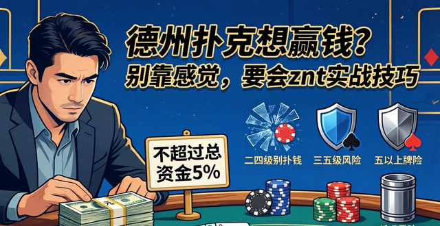 德州扑克想赢钱？别靠感觉，要会znt实战技巧