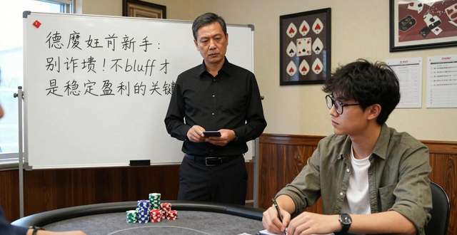 德州扑克新手入门：别诈唬！不bluff才是稳定盈利的关键