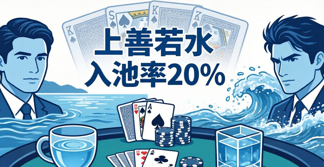 上善若水德州扑克：不争而胜的秘诀，入池率控制到20%