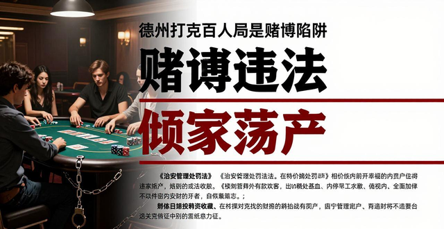 德州扑克百人局是赌博陷阱，沾上就会倾家荡产