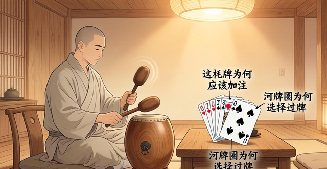 德州扑克情绪管理神器？用木鱼节奏防上头，提升专注力