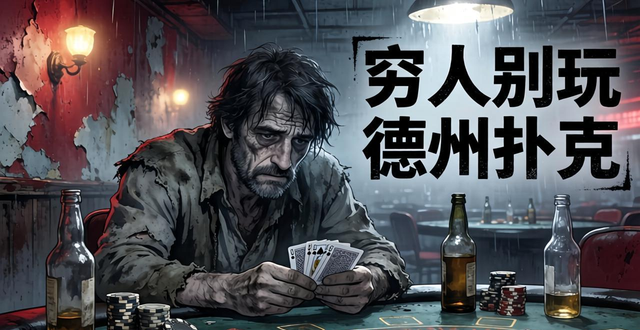 穷人别玩德州扑克：以为是技术翻身，实际是越陷越深