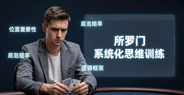 德州扑克所罗门视频 系统化思维训练，摆脱凭感觉打牌