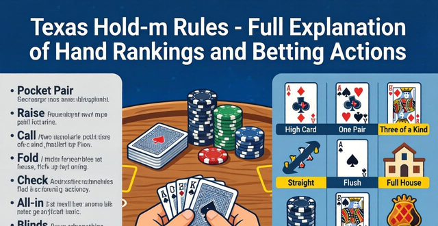 德州扑克规则英文版 牌型术语与叫注行动全解析