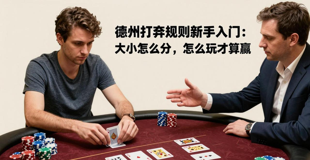 德州扑克规则新手入门:大小怎么分,怎么玩才算赢 德州扑克规则新手入门:大小怎么分,怎么玩才算赢